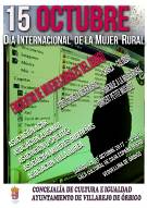 Cartel mujeres rurales en Villarejo de Órbigo