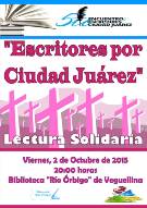 Cartel del V Encuentro de Escritores por Ciudad Juárez