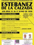 Programa de las Fiestas Sacramentales en la localidad de Estébanez de la Calzada