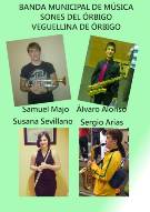 solistas banda municipal de música sones del órbigo de Veguellina Álvaro Alonso Susana Sevilla Sergio Arias Samuel Majo